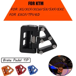 Motorcycle CNC Folding Rear Brake Pedal Step For KTM 125 200 250 300 350 400 500 EXC XC XCF XCW SX SXF EXCF TPi 6D XC-F 2023