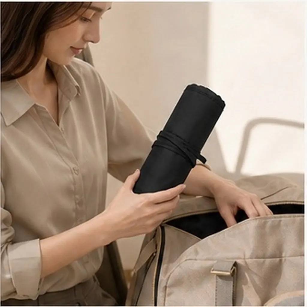 Travel Makeup Brush Rolling Organizer Portable Lightweight Brush Pouch Dust Protection Compact Storage for Home Or on The Go