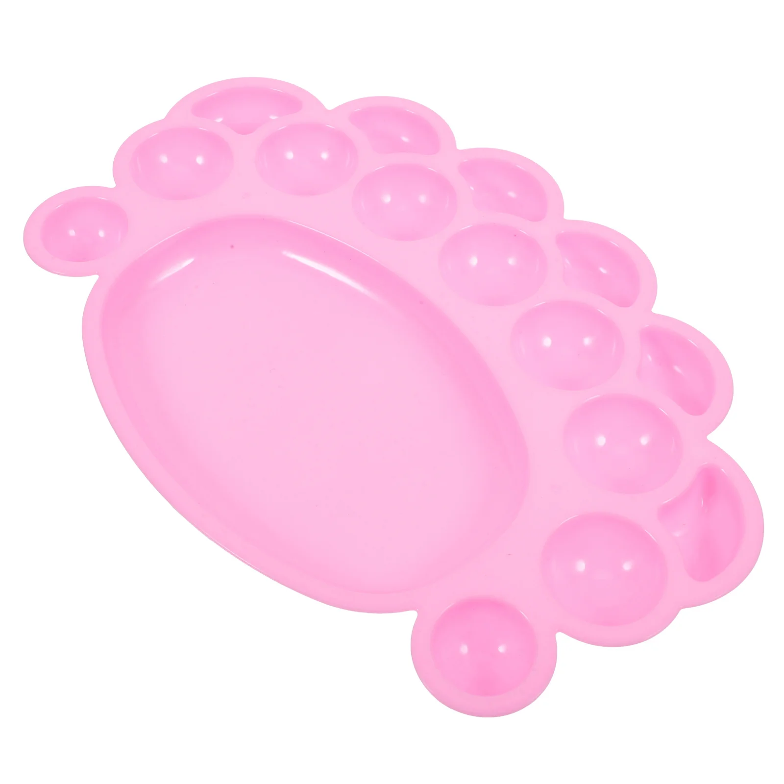 

Charming Pink Foot Design Paint Palette for Multifunctional Tray for Acrylic Watercolor Gouache Blending Painting Tools