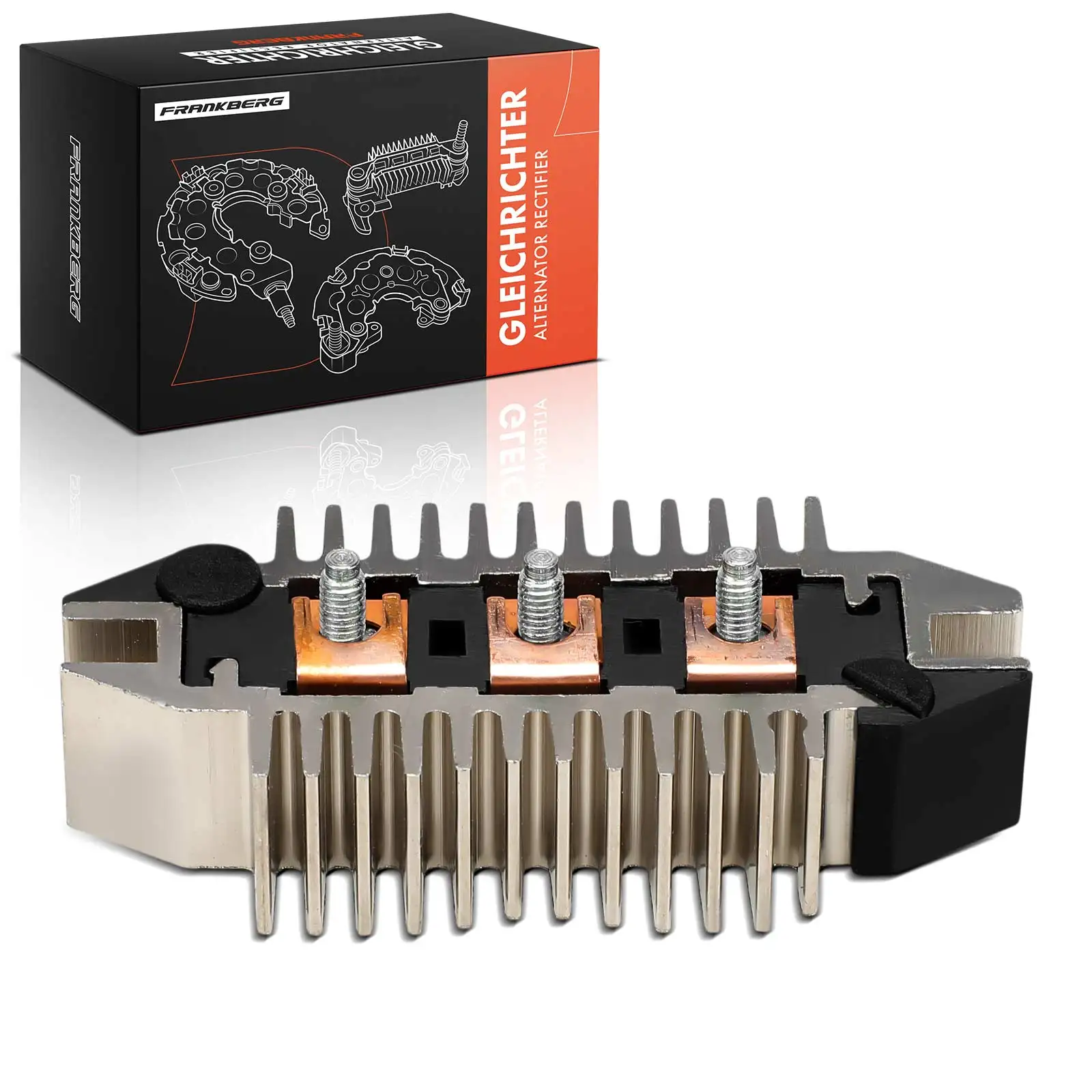 Frankberg 1x gelijkrichtergenerator voor Opel Kadett C D E Ascona C Rekord E Manta B 131458 01205409 3472813 1205409 RD-18H