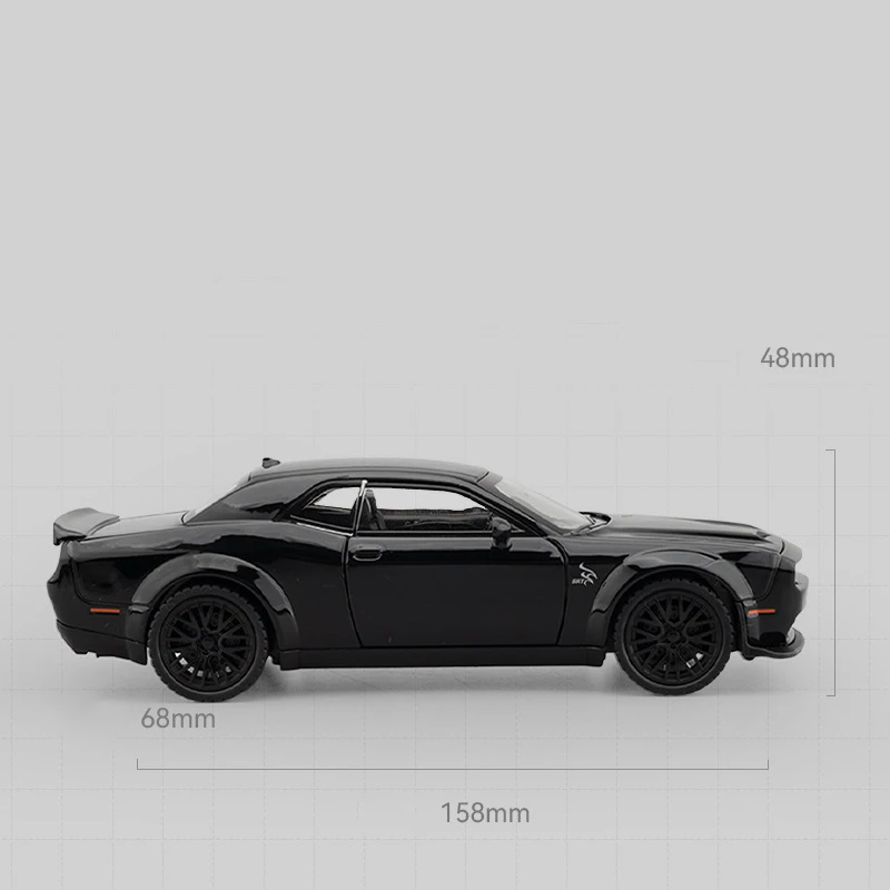 1:32 Dodge Charger Challenger Hellcat Redeye Alloy Model Car Toy Diecasts Casting Sound and Light Car Toys For Children Vehicle