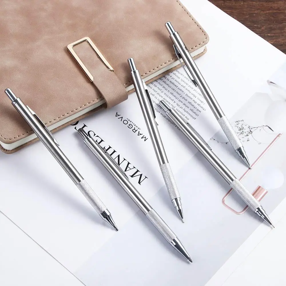 

Office Drawing Sketch 0.5/0.7/0.9/1.3/2.0mm Stainless Steel Mechanical Pencil Movable Pencil Propelling Pencil Automatic Pencil