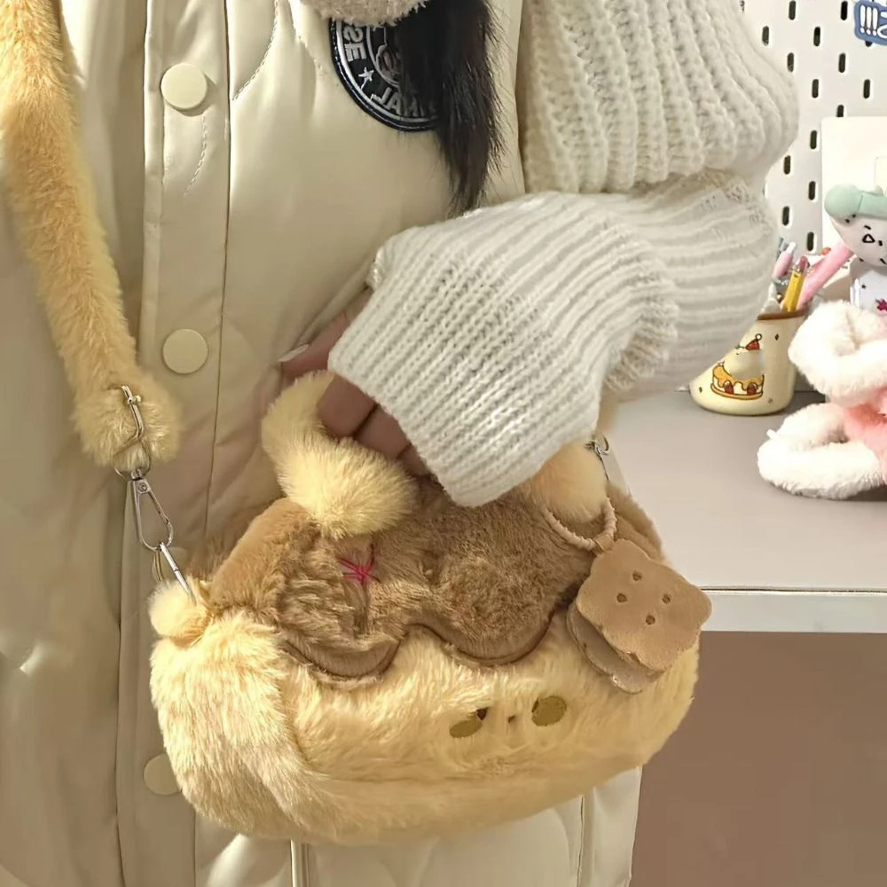 

Sweet Sweet Desert Pudding Crossbody Bag with Pendant Children Backpack Large Capacity Cartoon Shoulder Bag Students