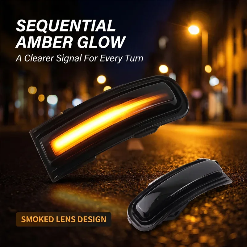 Side Mirror Blinker Arrow Sequential Flasher Repeater Indicator For 2015-2022 Jeep Renegade LED Dynamic Turn Signal Light 2pcs