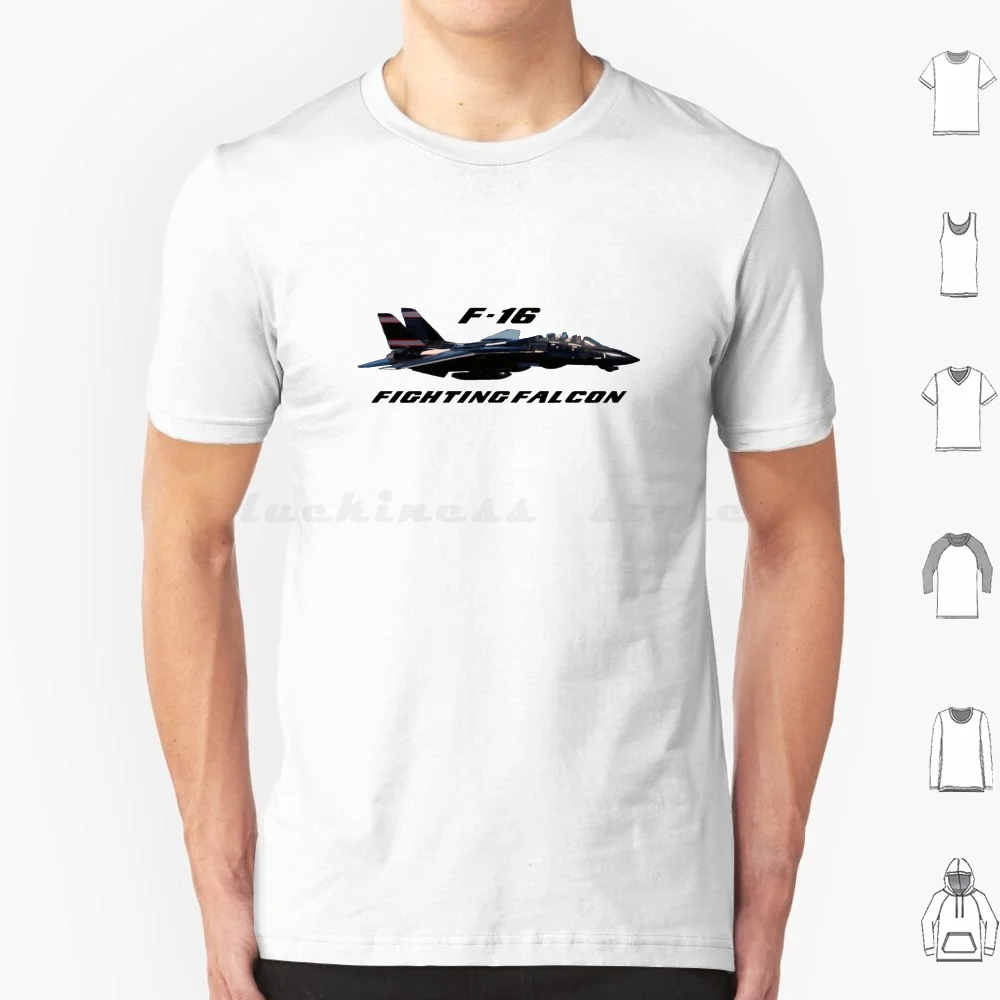 F-16 Fighting Falcon T Shirt Big Size 100% Cotton F 16 Fighting Falcon Aviation Airplane Plane Landing Takeoff Flying Cockpit