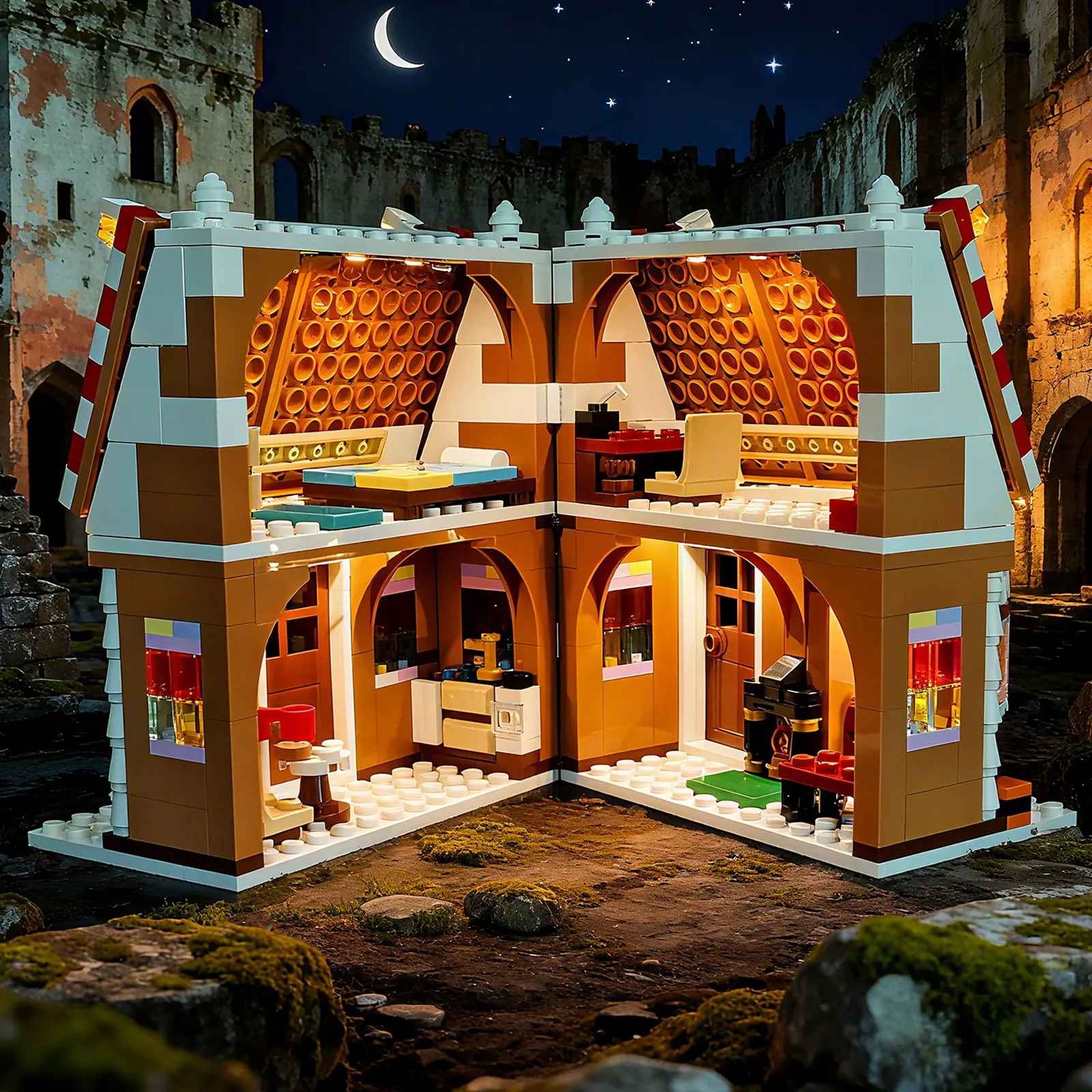 LYBMTWF LED-verlichtingsset compatibel met Lego 40809 Gingerbread House (exclusief de modelstenen)