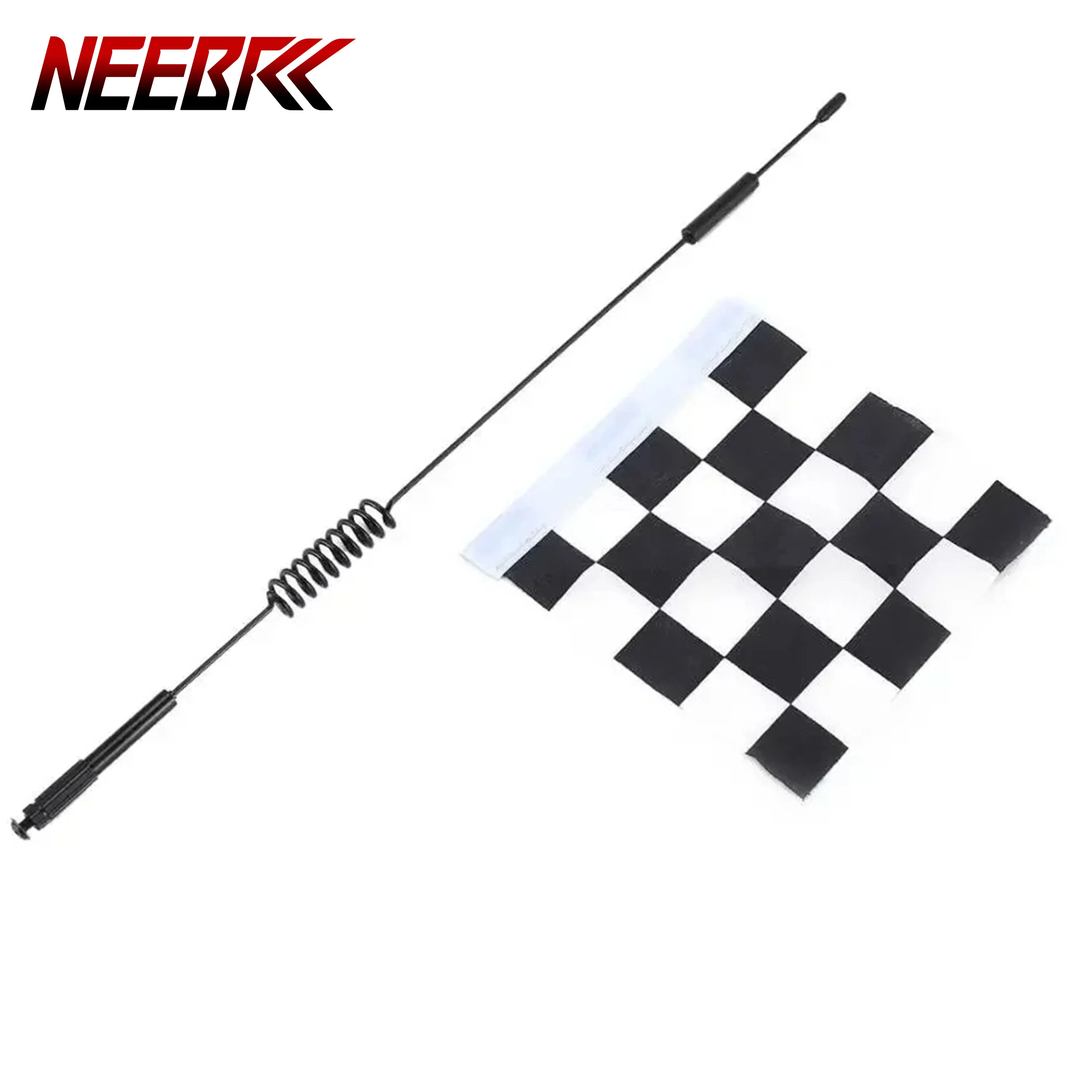 

NEEBRC 1/10 RC Decoration Metal Antenna Flag 290mm for Model Car Crawler Traxxas Redcat RC4WD Tamiya Axial SCX10 D90 HPI DIY Toy