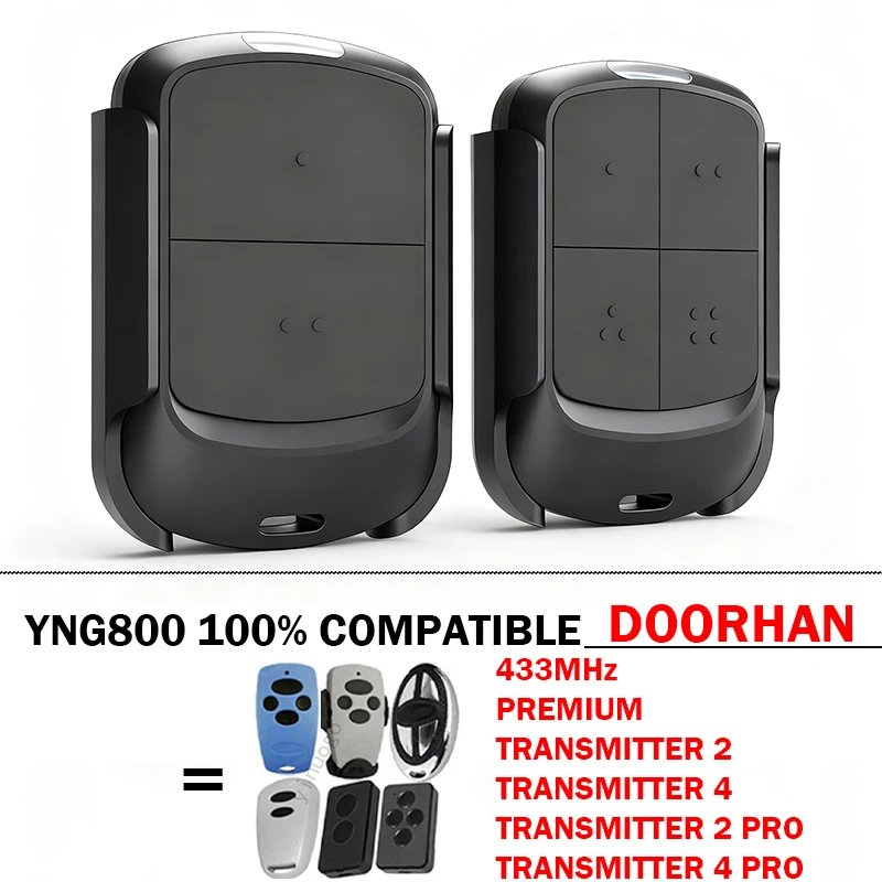 For Clone DOORHAN TRANSMITTER 2 PRO 4 PRO Gate Remote Control 433.92MHz Rolling Code Garage Door Remote Control