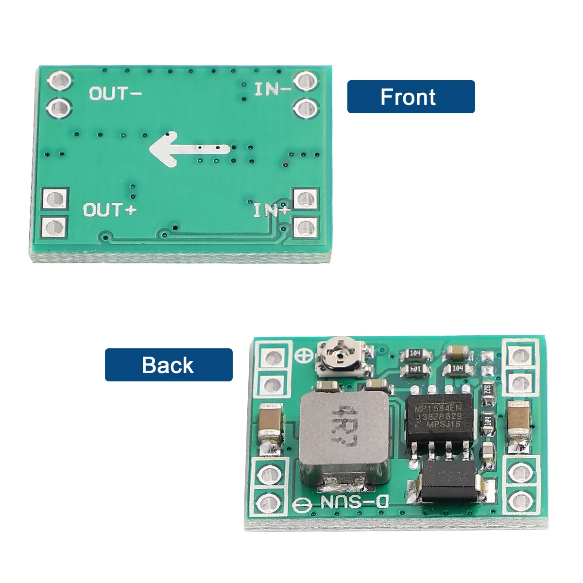 

5pcs 5V Output Power Supply Converter DC-DC Module Voltage Regulator Board Compact Stable Performance