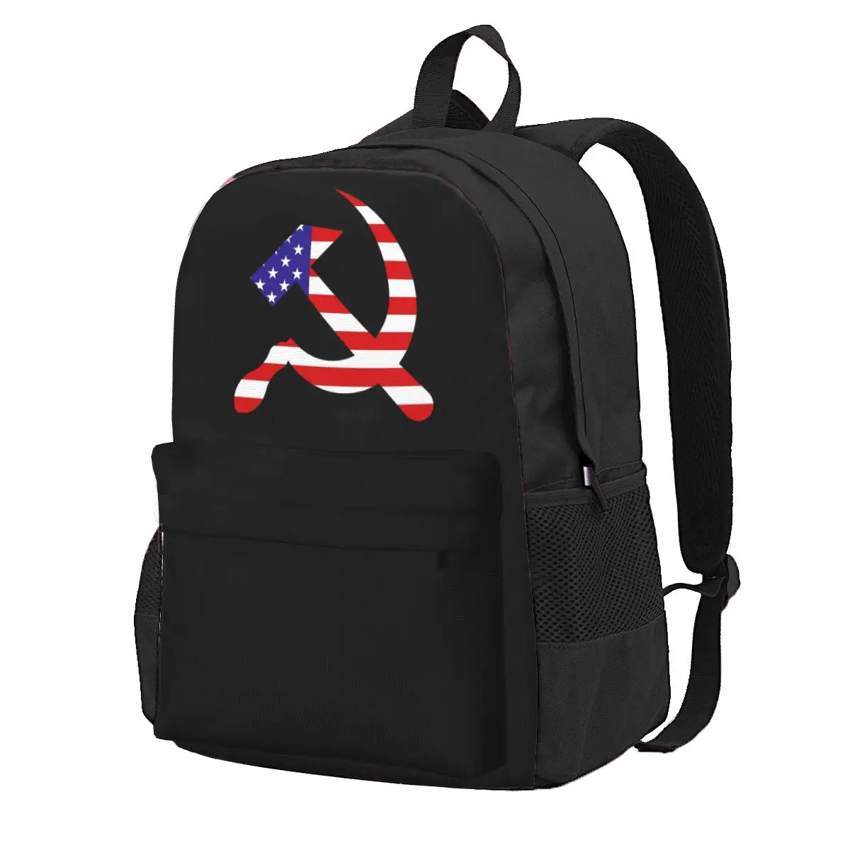Hammer & Sickle - USA Student Backpack School Bag Hiking Travel Daypack for Men Women Fashion Bookbag Shoulder Bags