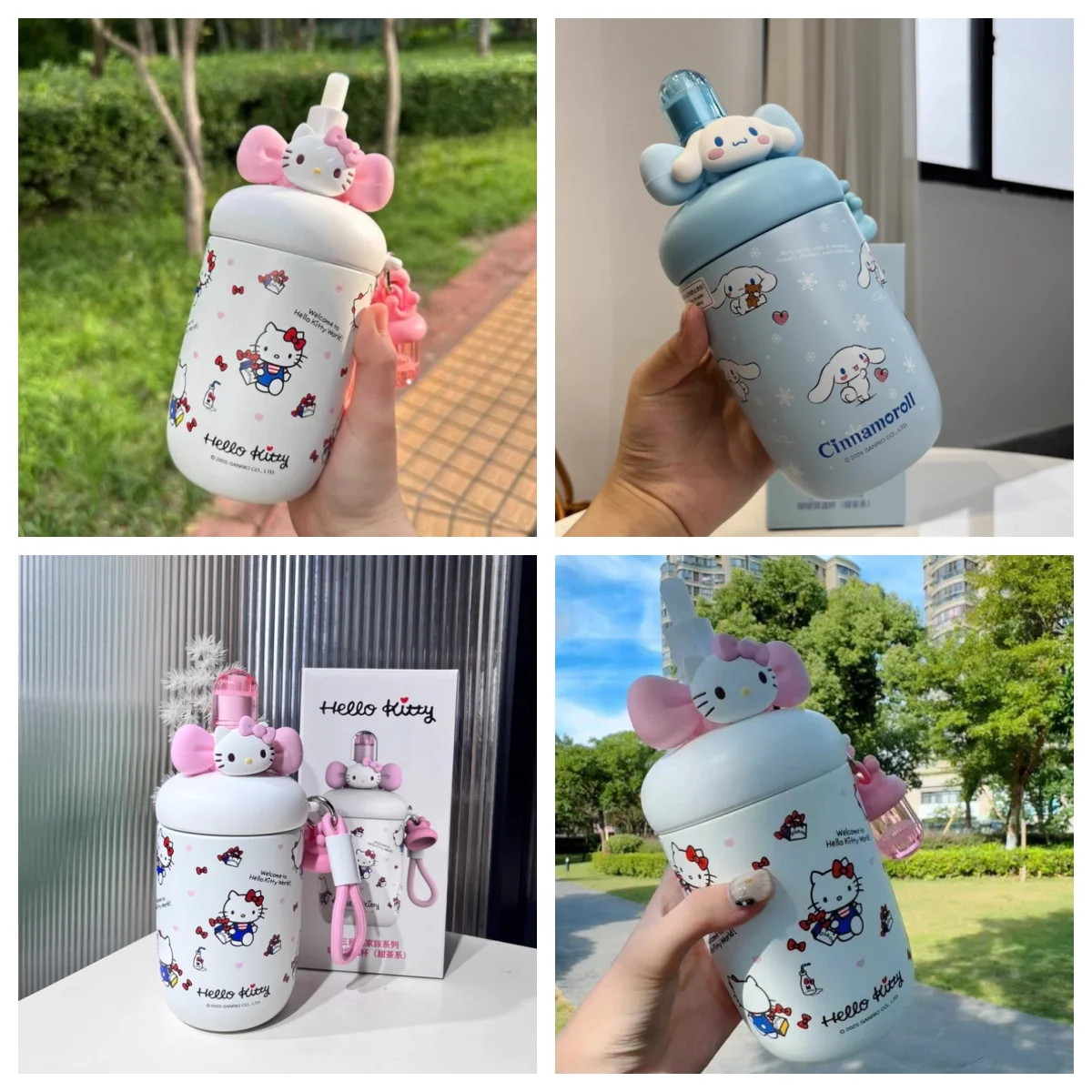 

Изолированная чашка Sanrio Hello Kitty с мультяшной тематикой, соломенная чашка большой емкости, идеальный подарок на день рождения и праздник для подарков
