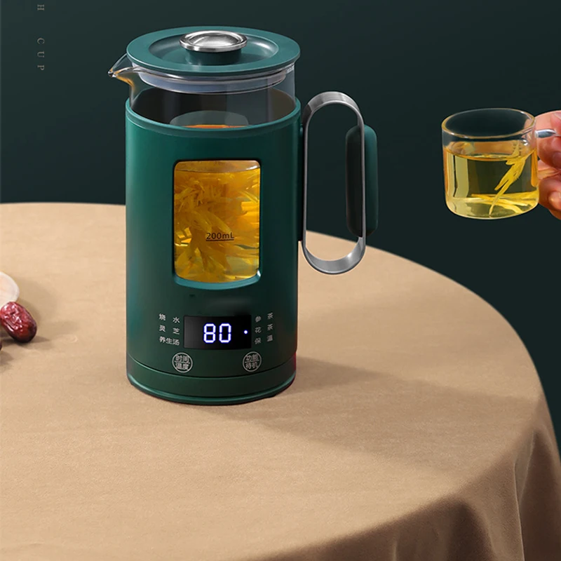 Мини-чайник электрический стеклянный с нагревом и регулируемой температурой, 220 В