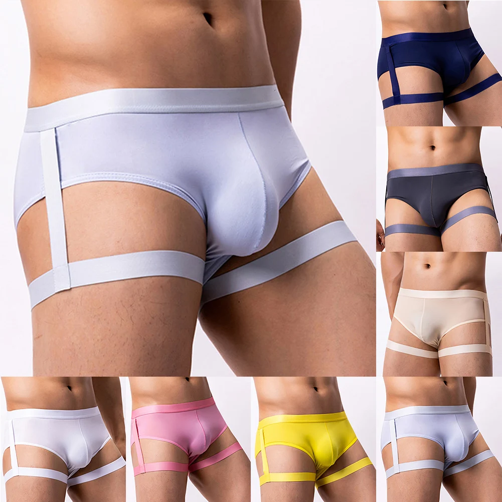 أزياء جديدة الملابس الداخلية الملاكم موجز أصفر أسود وردي فاتح الملابس الداخلية الملابس الداخلية منخفضة الخصر الرجال مثير الملابس الداخلية M ~ 2XL