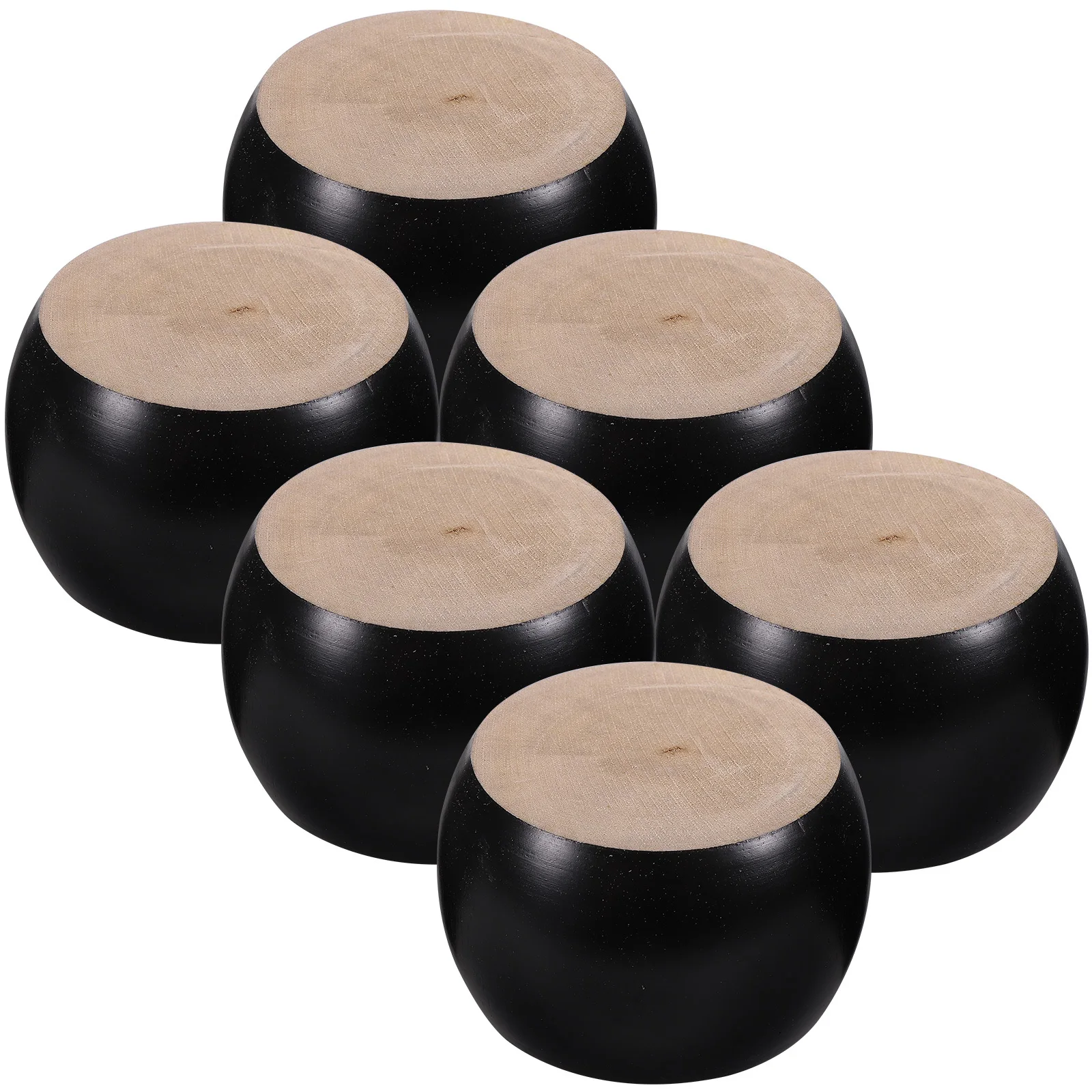 Patas de madera para muebles, patas de moño de repuesto para sofá, cama, mesa, gabinete, Material de madera resistente, soporte de carga clásico, 6 uds.
