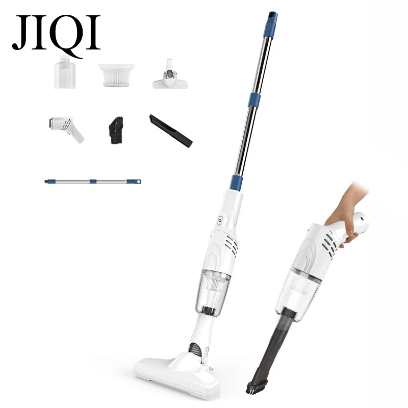 JIQI Handheld Vacuum Cleaner Powerful Suction Wireless Floor Brush Sweeper Detachable Home Car Dust Catcher Collector Aspirator