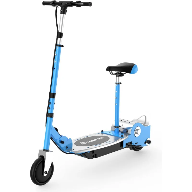 Scooter elétrico com assento removível para crianças, 2 estilos de equitação, bateria de 60 minutos longa, idades 6-12, carga máxima 155lbs, E120