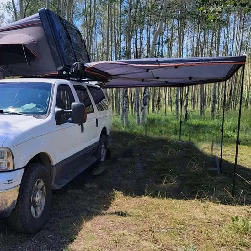 Hongsheng  High Quality 270 Degree Car Side Awning with Annex, Multifunctional Canopy for Camping