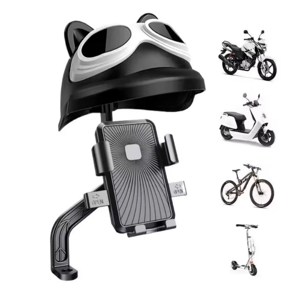

1 件 Motorcycle Bicycle Phone Mount Scooter Adjustable Phone Bracket with Sun Visor Bracket Sunshade Umbrella