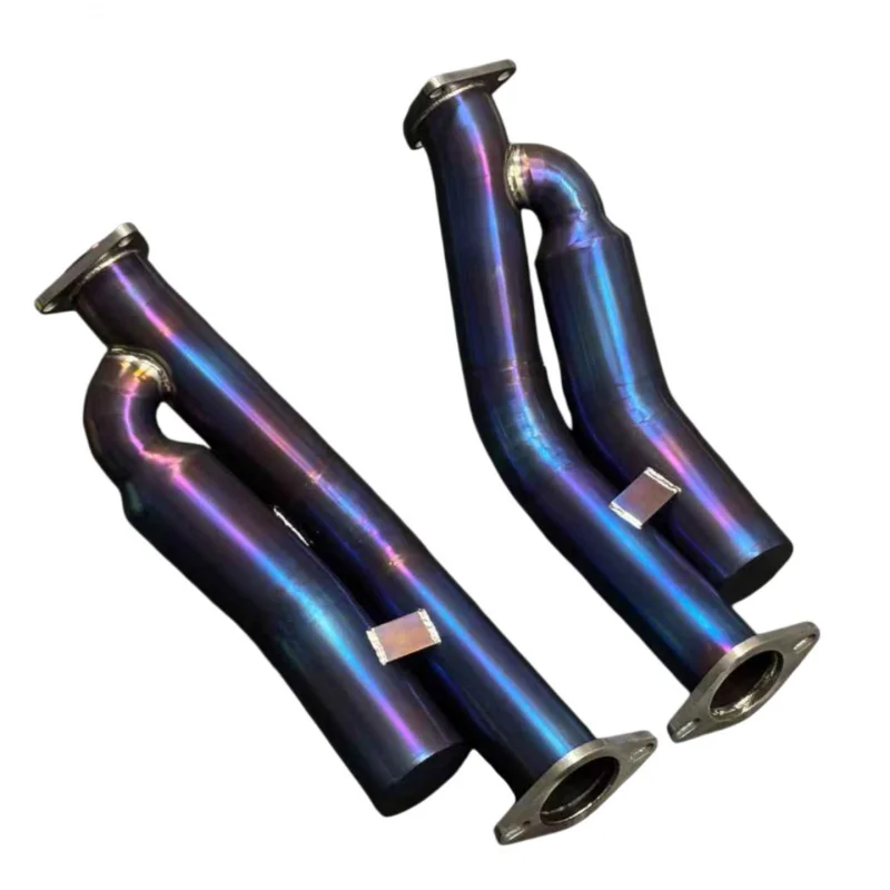 

Titanium Exhaust Downpipe for Nissan 350Z 370Z Infiniti G35 Q37 Q40 Q60 VQ35DE VQ35HR VQ37VHR Engine Car Accessories
