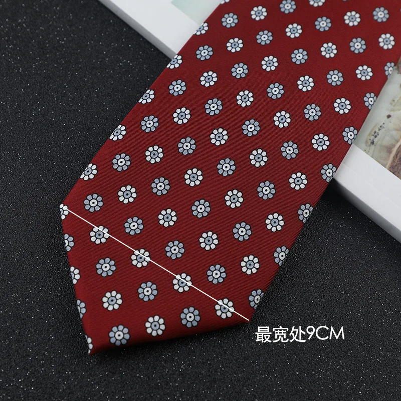 9cm Marke Paisley Floral Krawatten Formale Geschäfts Krawatten für Männer Hochzeit Krawatte männer Plaid Britischen Business Bräutigam Krawatten – Detail 2