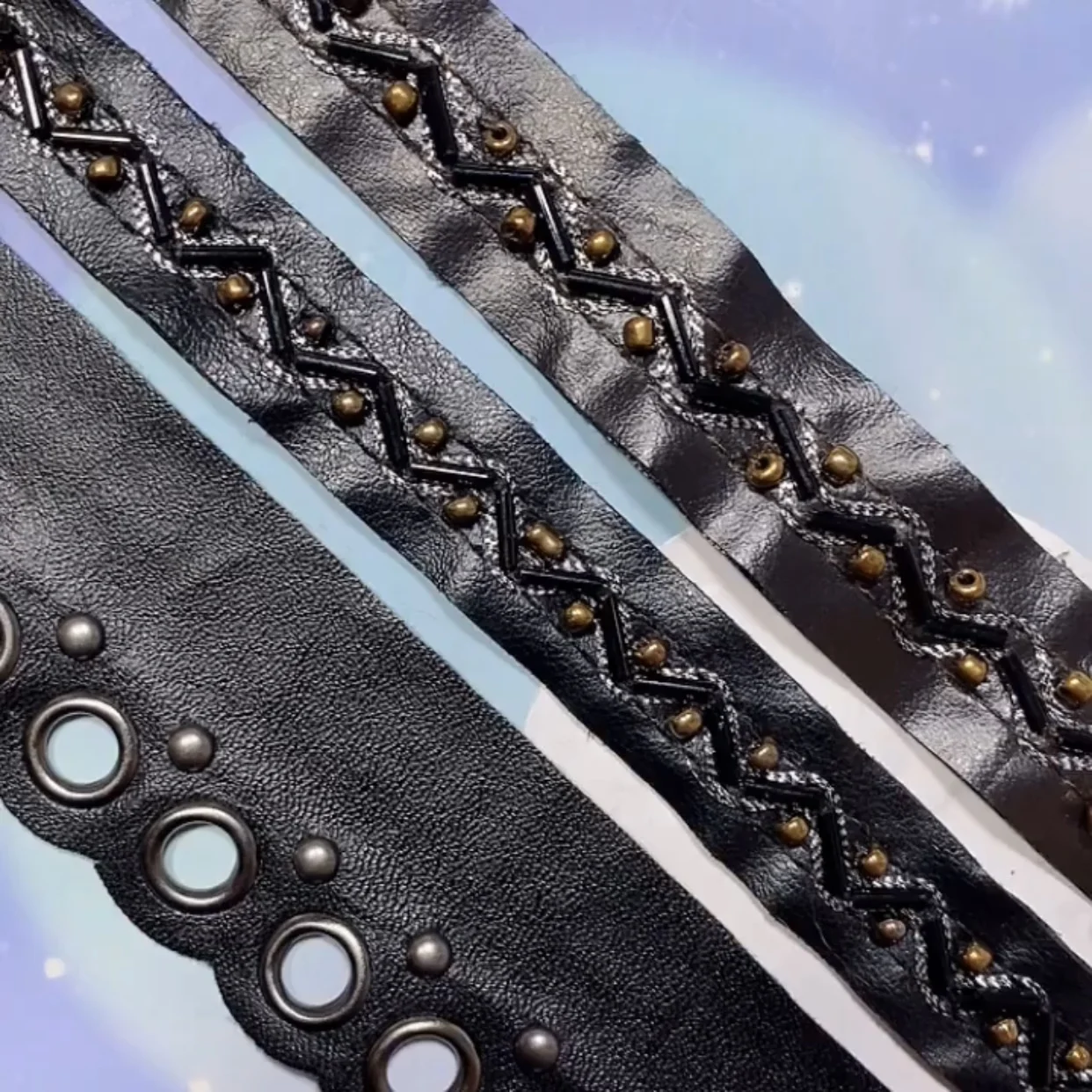 Название товара wholes 2 ярда Ширина 35 мм ПУ ткань с круглыми люверсами для одежды Лента с втулкой Лента для отделки ленты DIY для ткани для обуви Код товара