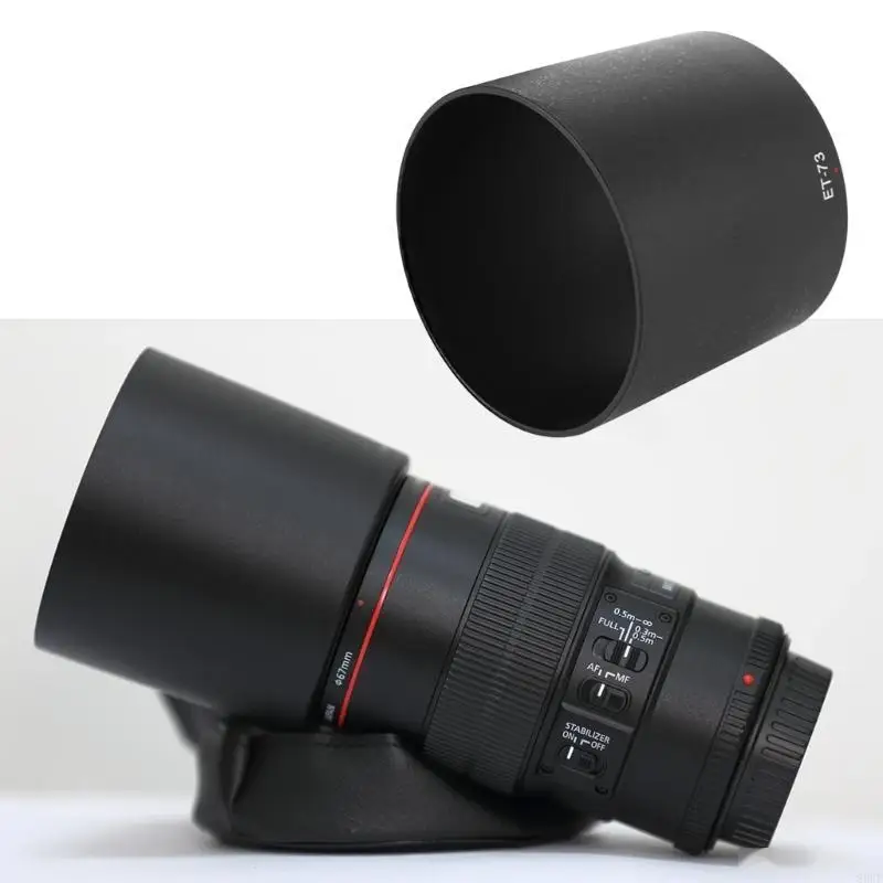 Hood Lens Lens لـ 100 مم F/2.8L الماكرو هو ظلال العدسة استبدال ET73 عدسة عدسة عدسة عدسة عدسة 83CF