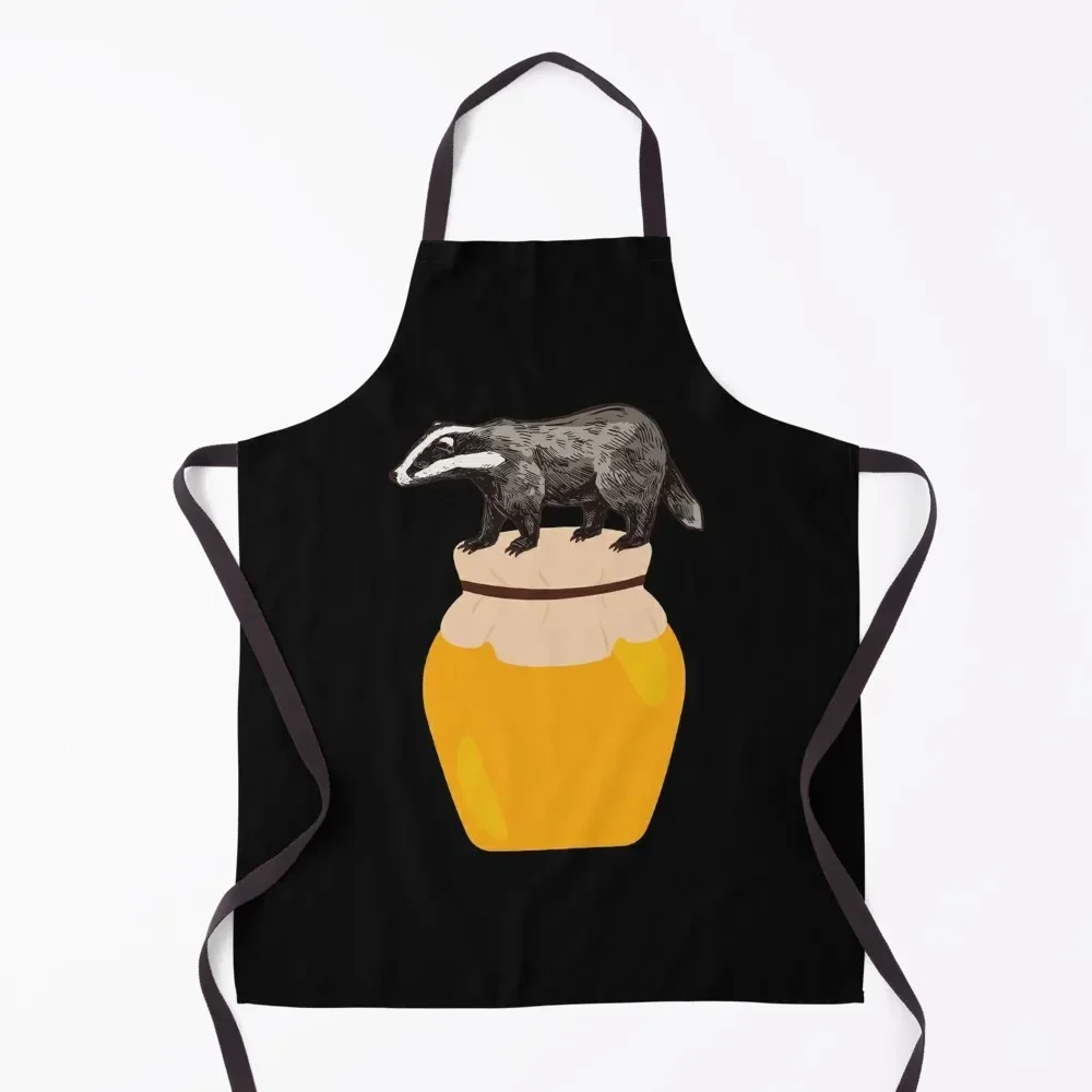 

Honey Badger standing on a Honey Pot Apron Women Kitchen'S Womens Dresses Kitchen Chef Woman Kitchen Apron