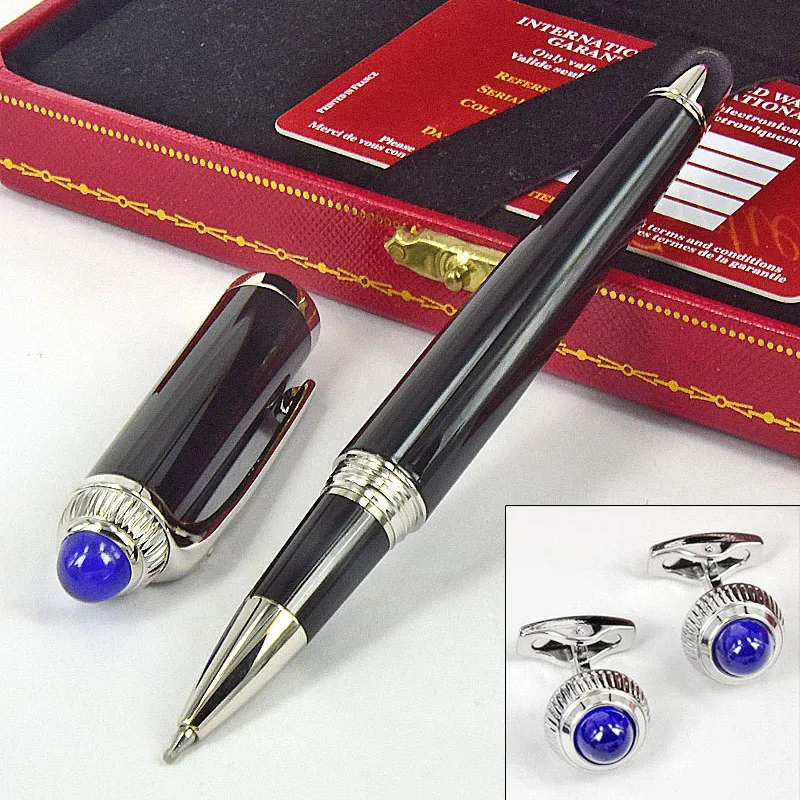 agd roadster ct roller ball pen classico caneta preta lisa todo o metal cor pura escrita recargas de presente de luxo unico bolsa de pelucia 01