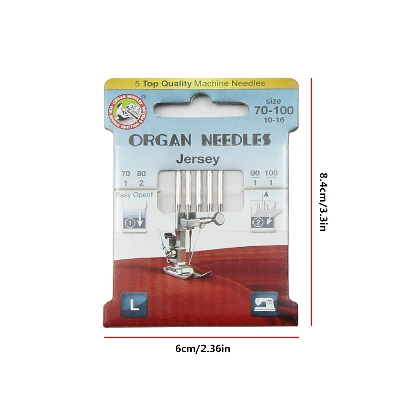 5Pcs/Pack Organ Domestic Sewing Machine Needles Household Embroidery Needles Conventional Fabric Machine Needle