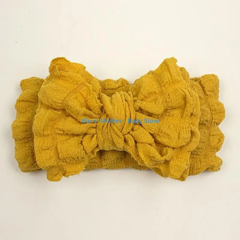 

Lovely Baby Bowknot Headband Wide Hairband Solid Color Bowknot Headwear Fashion 57QE