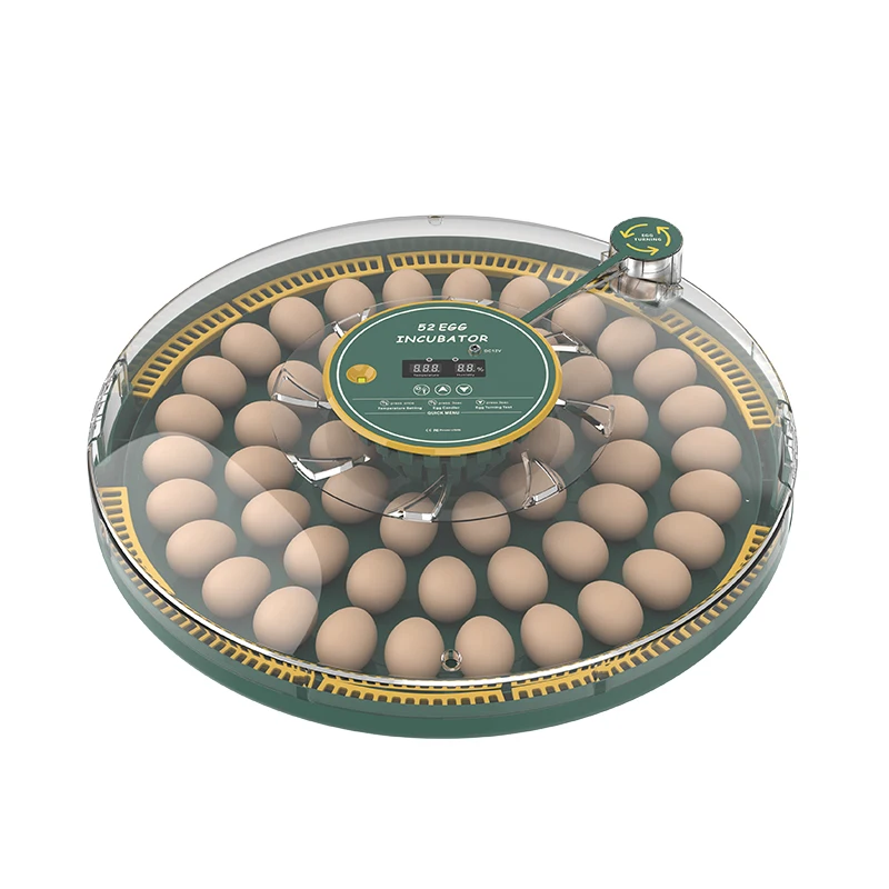 

99% Hatching For Rate WONEGG 2024 52 Eggs Incubator New Humidity Display Flexible Egg Tray Duck Chicken Goose Quail Bird