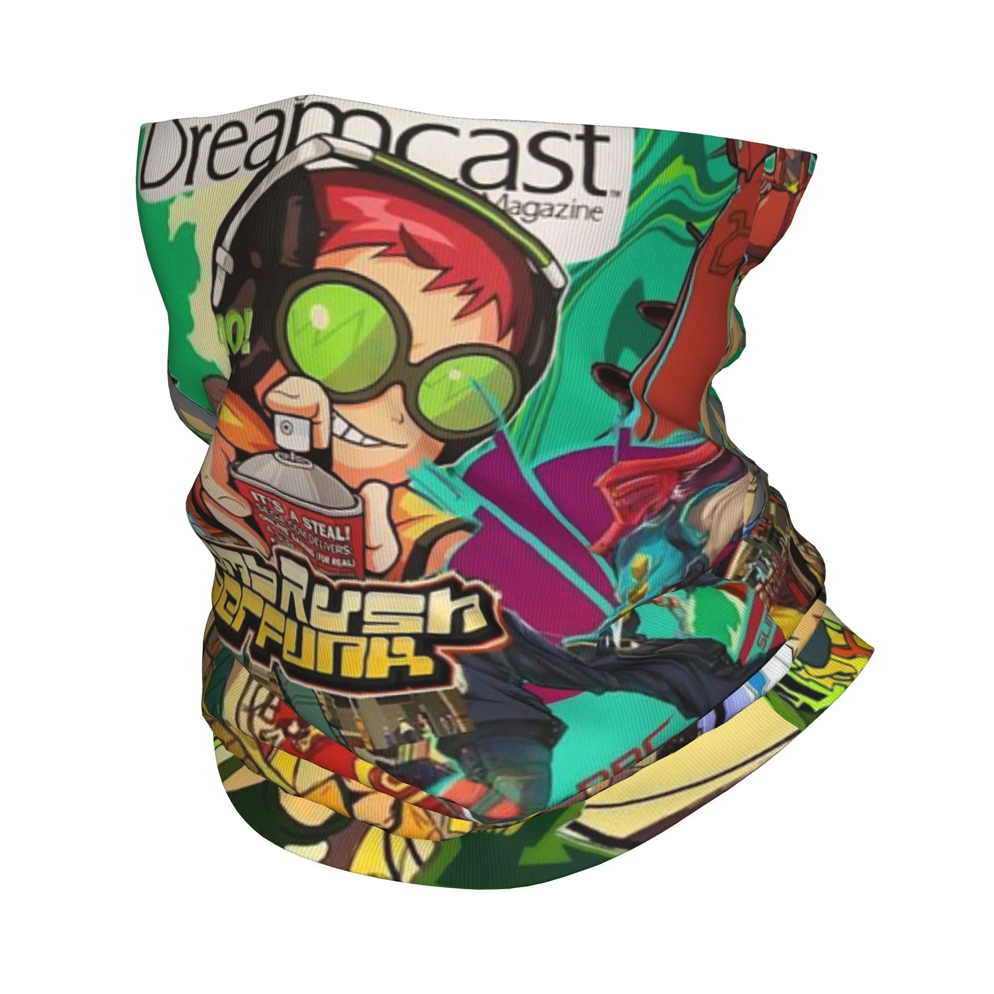Jet Set Radio Future Game Printed Pattern Bandana Neck Cover Printed Magic Scarf Balaclava Running For Men Women Breathable