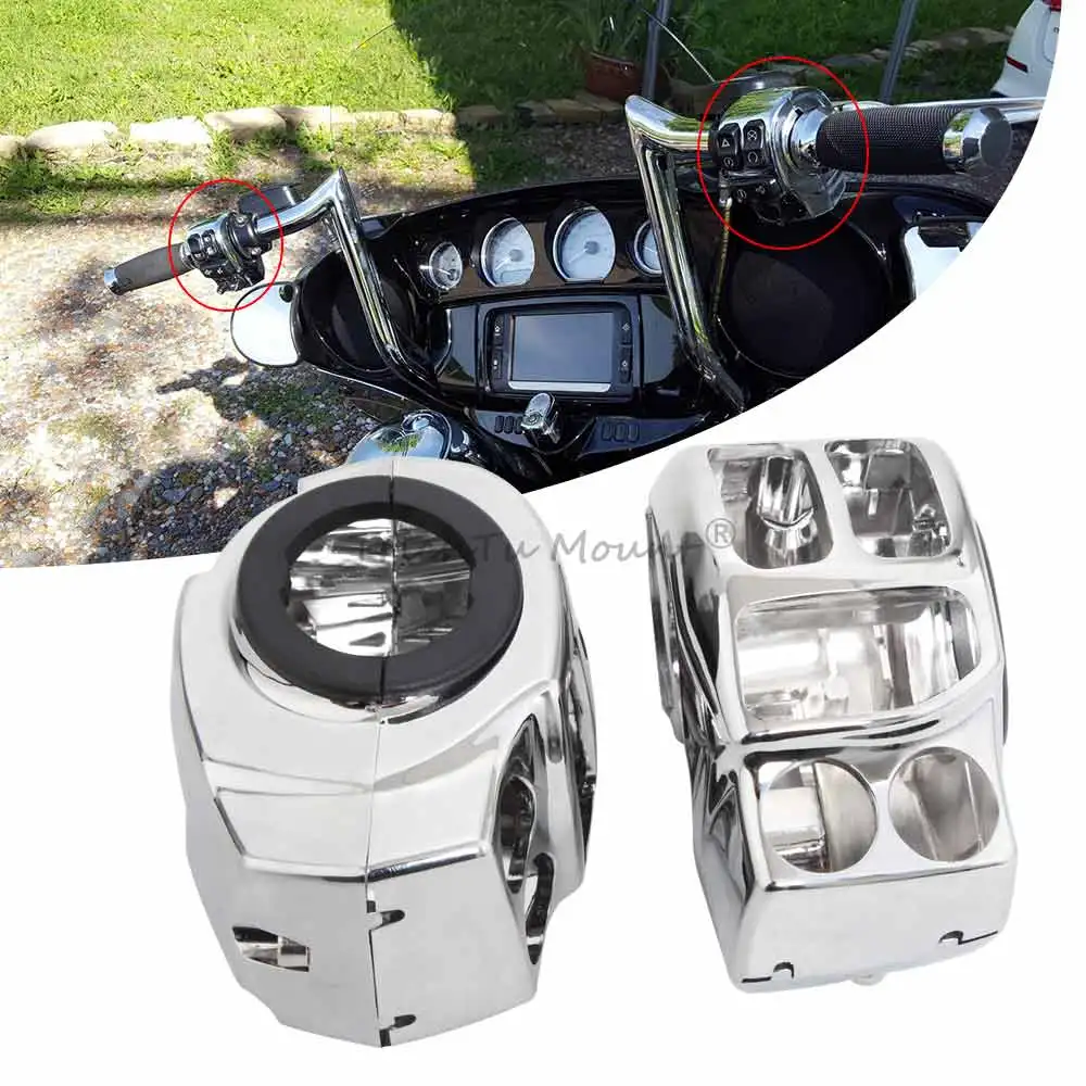 Harley Touring/Road/Street GlideSportster/Dyna/Softail 2002-2025 모델 용 오토바이 핸들 바 제어 스위치 하우징 커버