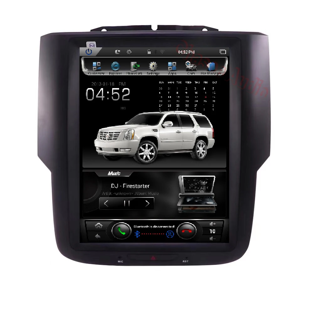 Px6 Vertical  Car Radio Car Stereo RAM 1500 Auto Car Video GPS Navigation Multimedia