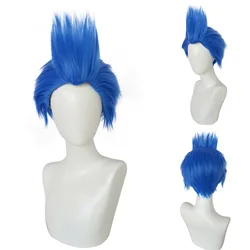 Hades Cosplay Wig Descendants 3 Heat Resistant Synthetic Hair Women Fashion Curly Wigs Halloween Party Costume Accessories Props
