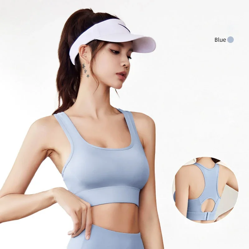 ملابس داخلية لليوجا في صالة الألعاب الرياضية، حمالة صدر للياقة البدنية للنساء، بدون أسلاك، أبازيم قابلة للتعديل، حمالة صدر رياضية للجري واليوجا