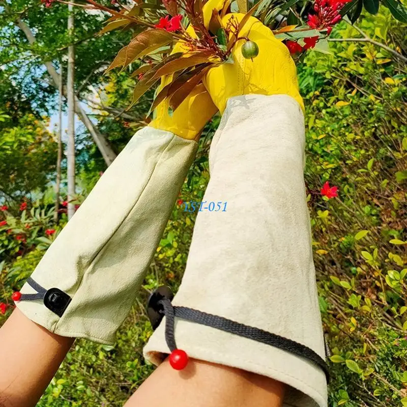 

E15A Rose Pruning Gloves Thorn Proof Long Sleeves Garden Gloves Work for Gardener