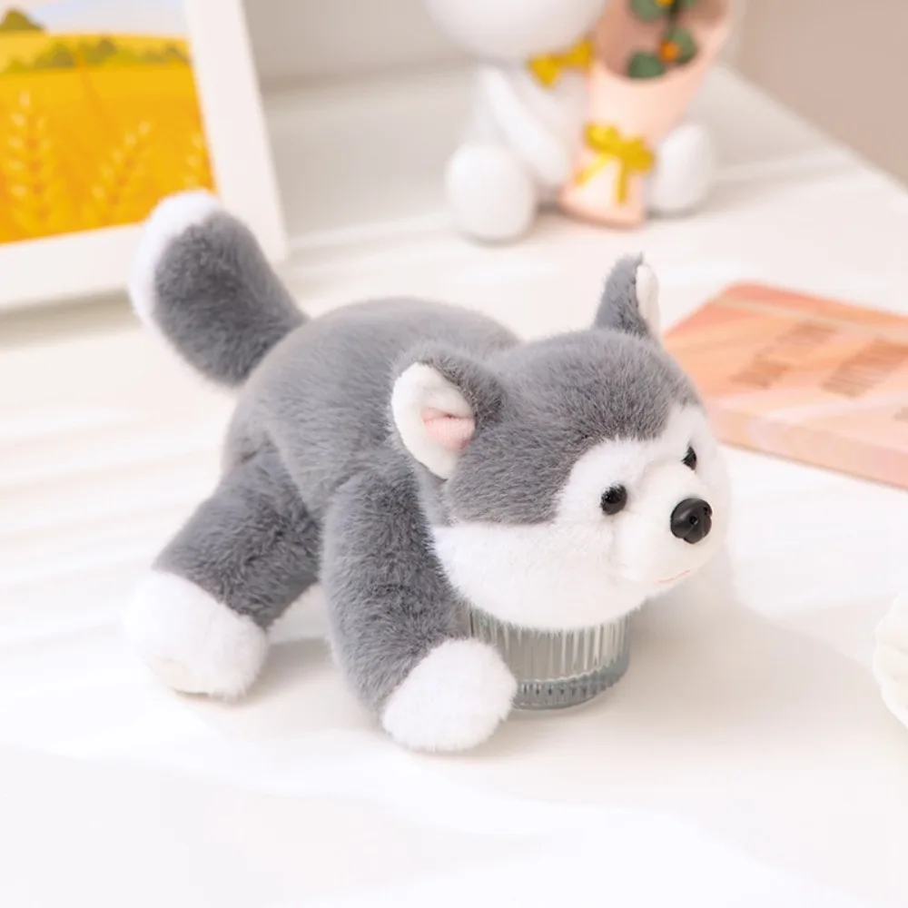 

Comforting Sloth Husky Lying Animal Table Ornament Pig Panda Raccoon Bear 18cm Soft Pillow Stuffed Animal