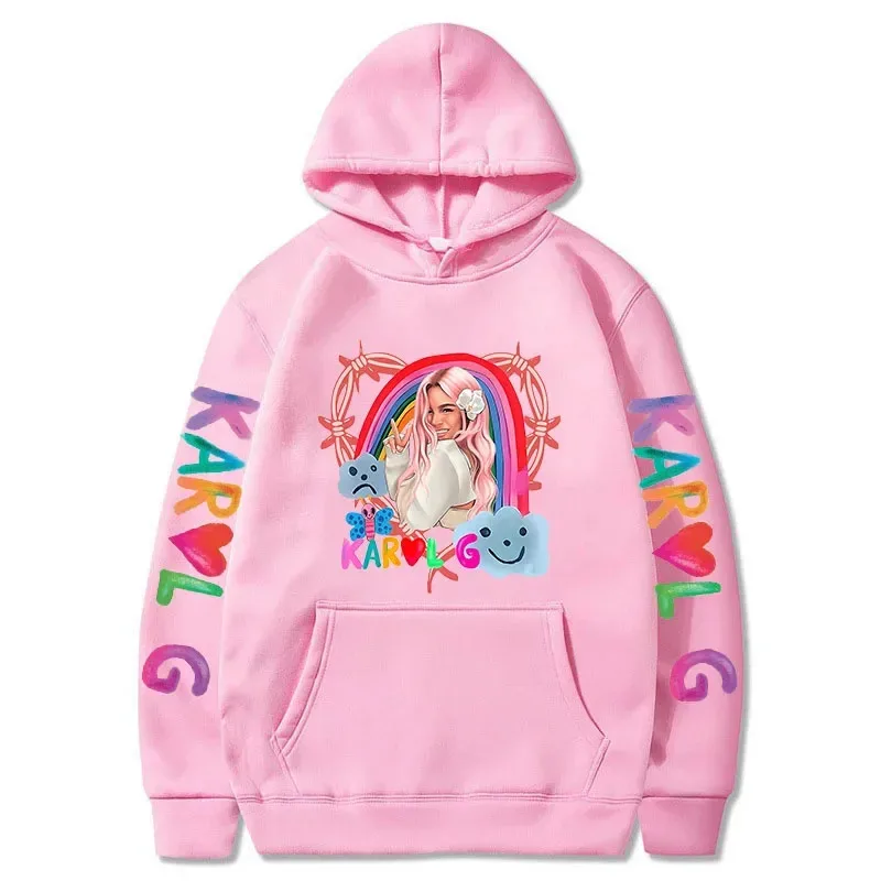 111 www جديد إمرأة متعدد الألوان هوديس الهيب هوب موضة الشارع الشهير البلوز كارول جي مانانا ملابس منقوشة بكم طويل بلوزات Y2K إلى