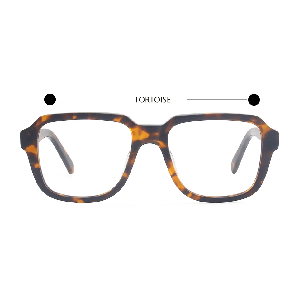 Montura de gafas rectangulares de acetato para hombres y mujeres, gafas sin receta, gafas con lentes transparentes, gafas ópticas cuadradas, gafas de sol
