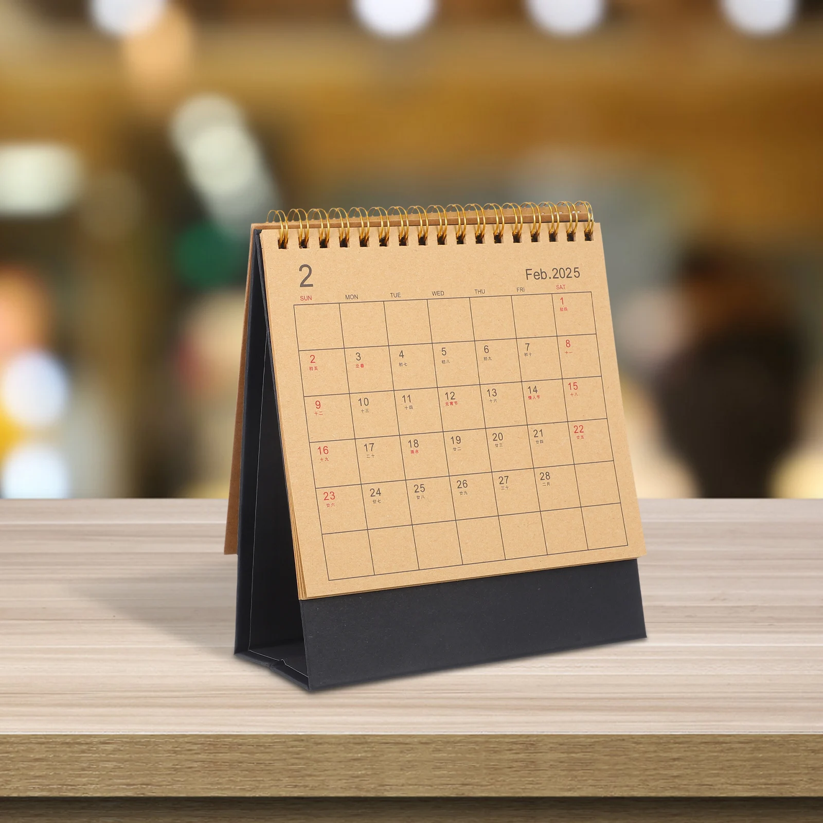 

2025 Desk Calendar Minimalist Design Daily Planner Cute Small Monthly Schedule Noting Flip Bookshelf Decor