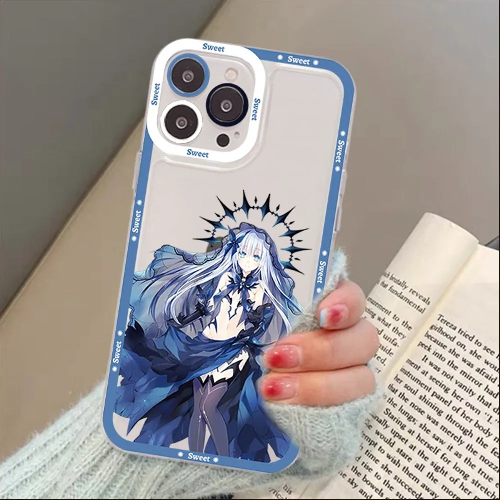 Date A Live Tokisaki Kurumi Phone Case For iPhone 13 14 Pro Max XS XR 12 11 Pro 13 Mini 6 7 8 Plus Soft Clear Back Cover