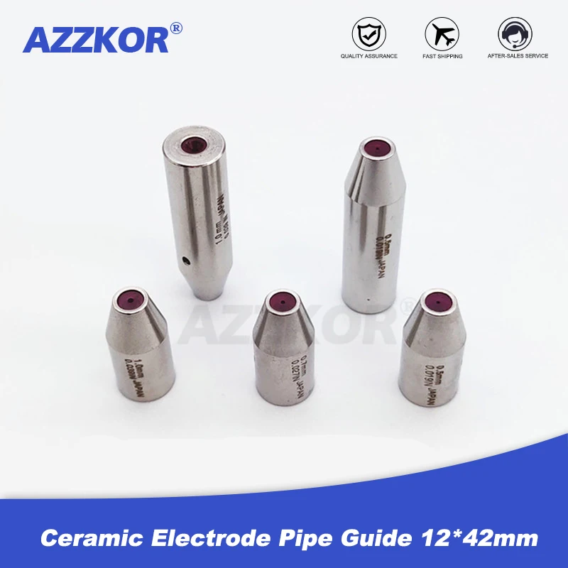 

Ceramic Electrode Pipe Guide 12*42mm for WEDM Drilling Machine High Quality Ruby Pipe Guide Electrode Dies 12x25 and 12x42