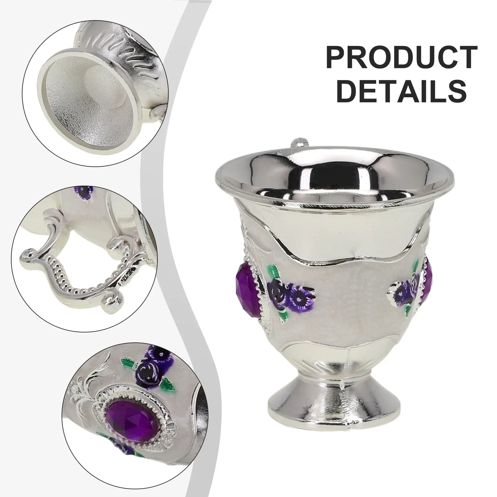 

1PC European Style Household Liquor Glass A Sip Of Vintage High-value Creative Personality Anti-fall Cocktail Cup Ornaments