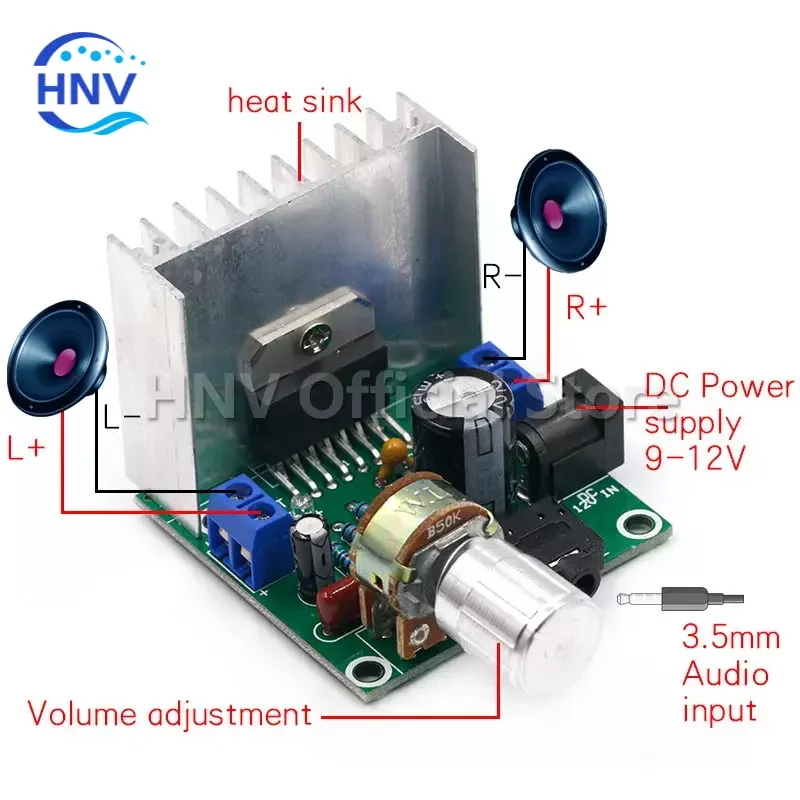 TDA7297 Audio Amplifier Board Module Dual-Channel Parts For DIY Kit Dual-Channel 15W+15W Digital Amplifier