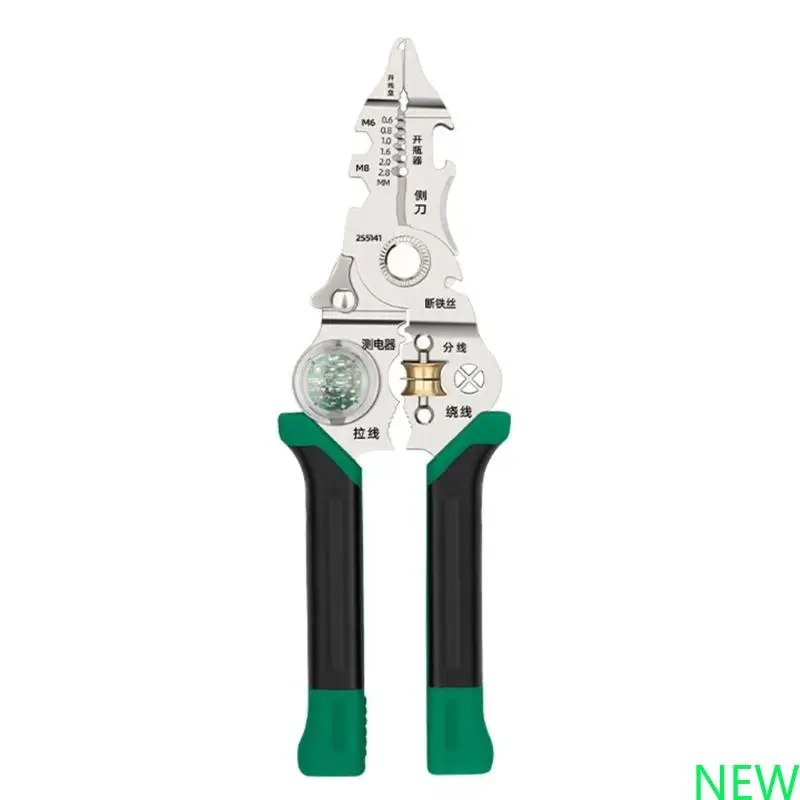 

Professional Electrician Wire Stripping and Cutting Pliers With Ergonomic Grip for Clean Safe Cut Industrial Easy To Use