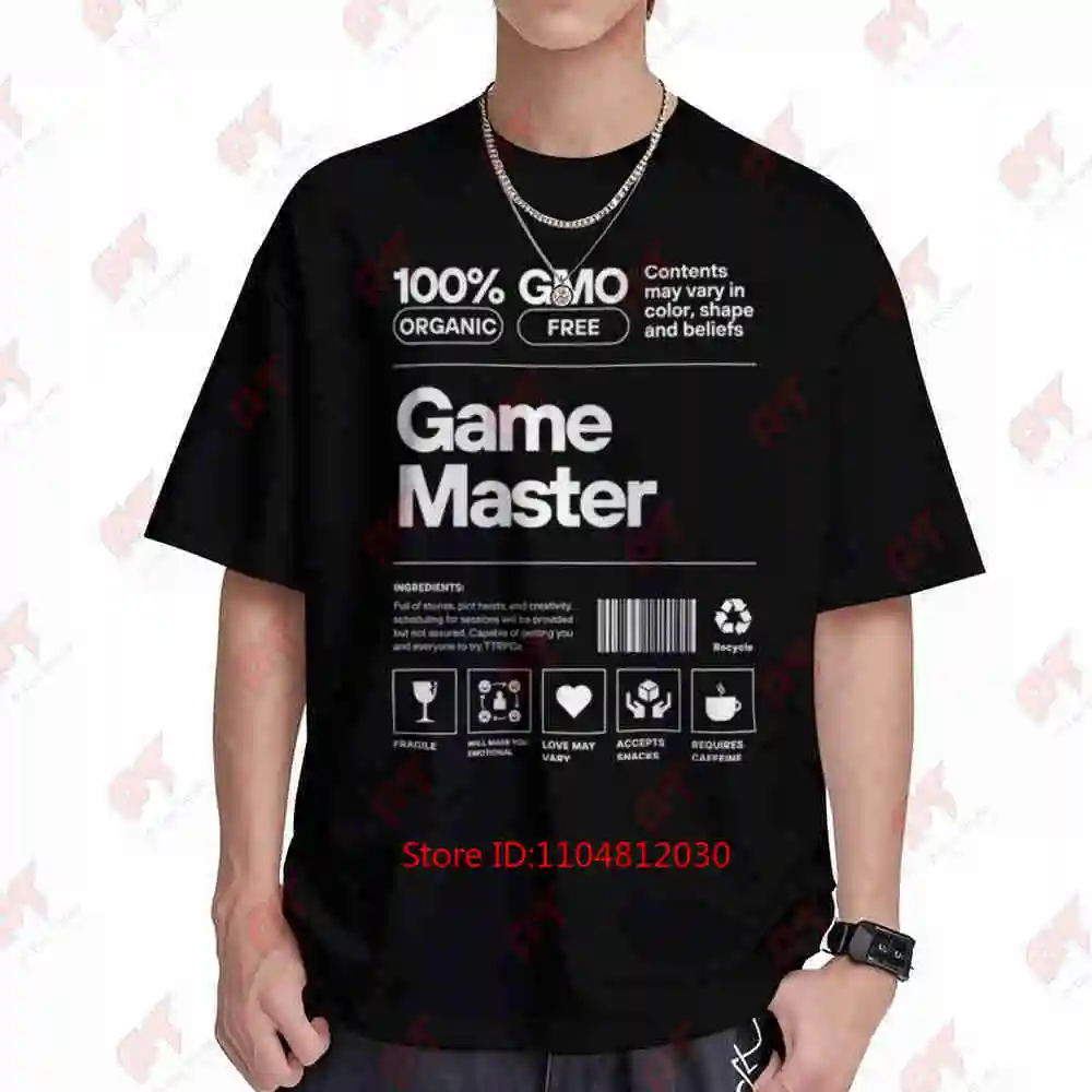 Game Master Short Sleeve Tee 100% Cotton T-Shirt