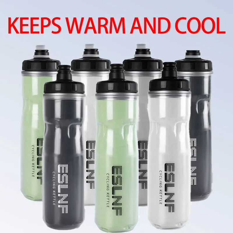 ESLNF Bicycle Water Bottle 710ML PP5 Plastic For Outdoor Running Climbing Sports Squeeze Mug Cycling Kettle Portable Bike Cup