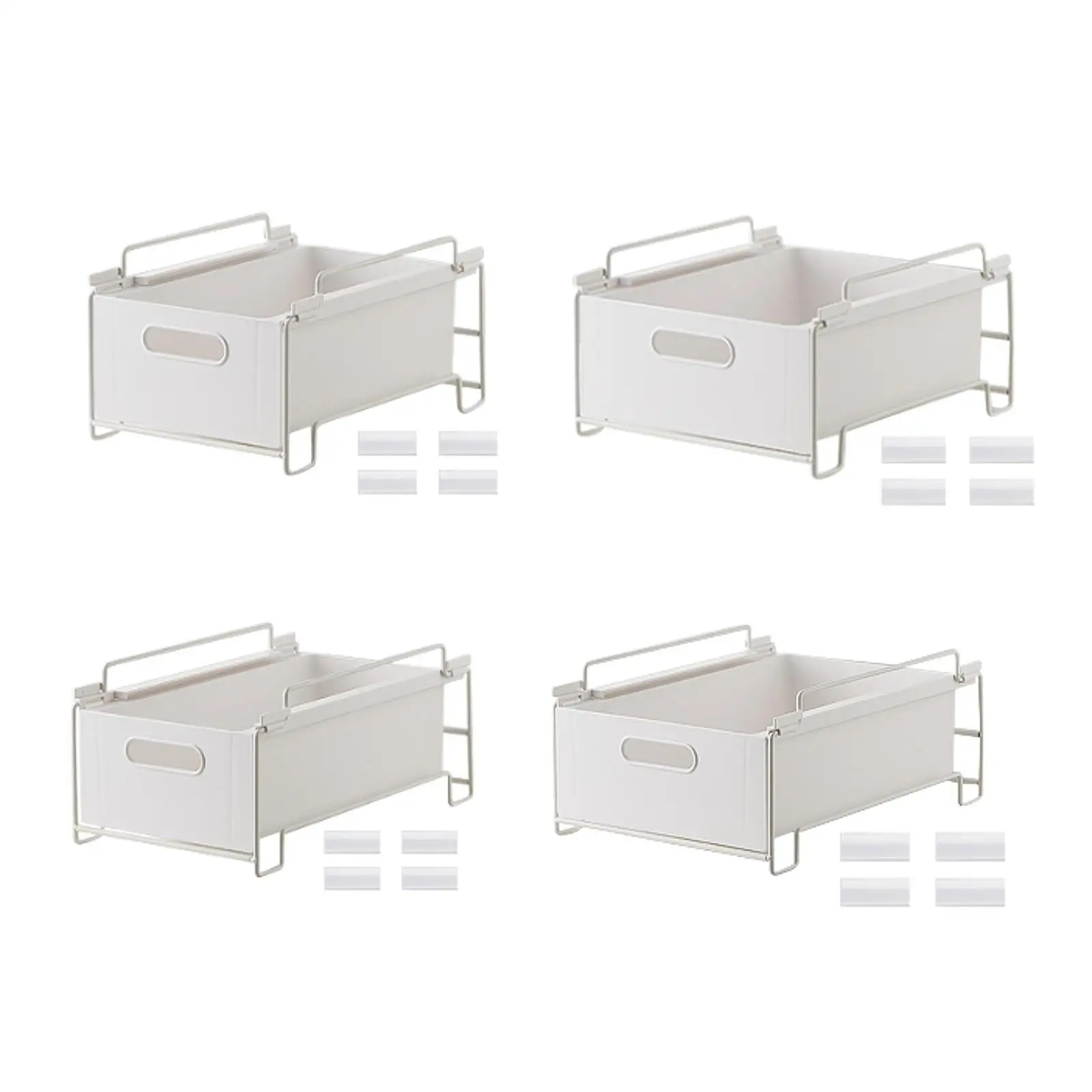 below Sink Organizer Pull Out Cabinet Organizer Saving Space Multi Use Stackable Storage Rack Sliding Drawer for Laundry Room