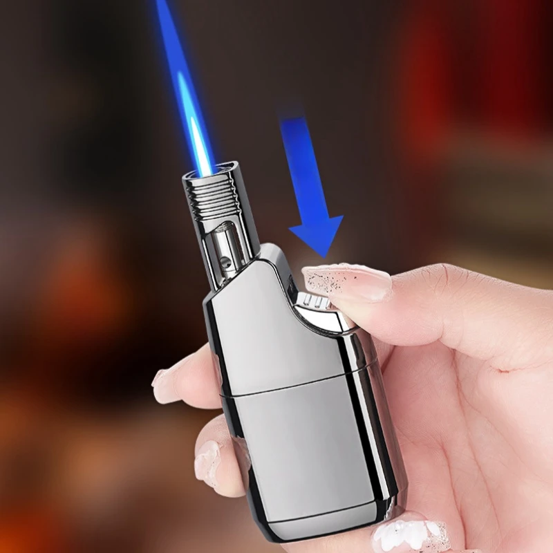 

NEW Jet Torch Windproof Cigar Cigarette Lighter Transparent Visible Refillable Gas Lighters Smoking Accessory Gadgets for Men